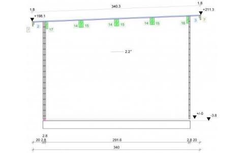 Wiata ogrodowa - ROBERT B 550x320 6,9+8,2 m2