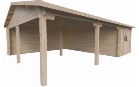 Garaż drewniany - PRZEMYSŁAW 816x575 47m2