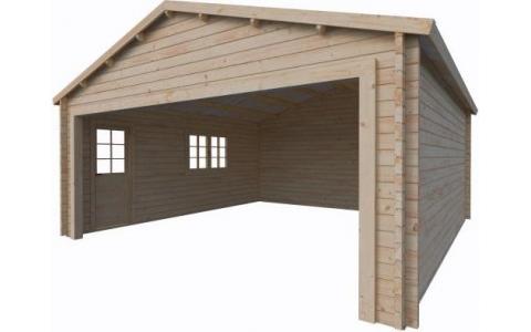 Garaż drewniany - JAN B 600x595 32,1m2