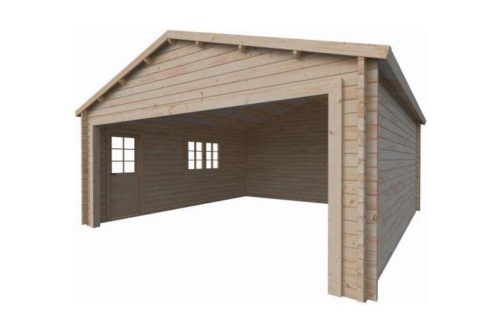 Garaż drewniany - JAN B 600x595 32,1m2