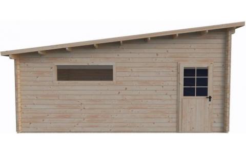 Garaż drewniany - MARIUSZ II 380x640 21,2m2