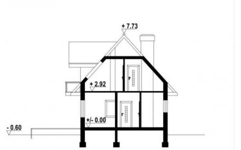 Dom mieszkalny - GRABÓW DW 870x700  78.67 m²