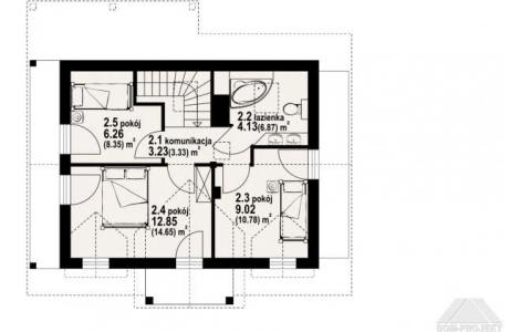Dom mieszkalny - GAIK SUDECKI DW 970x890 80.35 m²