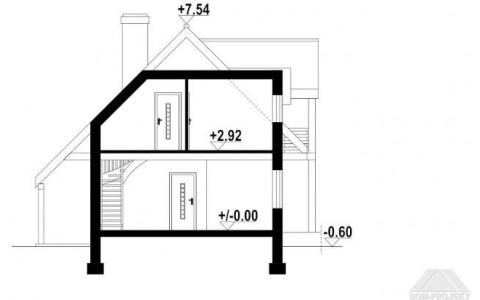 Dom mieszkalny - GAIK SUDECKI DW 970x890 80.35 m²