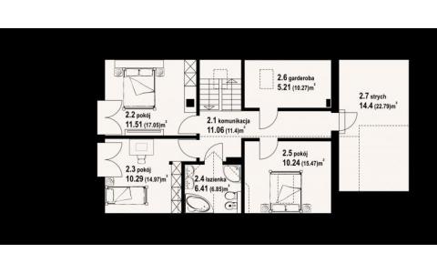 Dom mieszkalny - OSIEK 34 DW 1968x840  125.44 m²