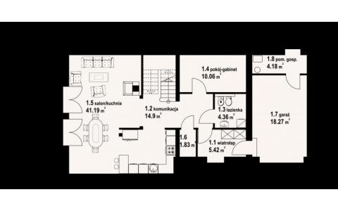 Dom mieszkalny - OSIEK 34 DW 1968x840  125.44 m²
