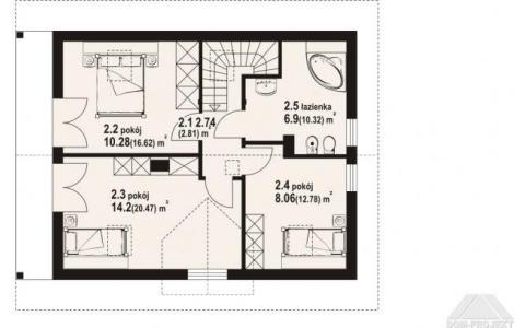 Dom mieszkalny - ŚWIDNICA DWS 1120x820 93.96 m²