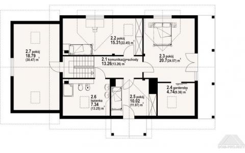 Dom mieszkalny - KAROWO DW 1070x2120 231,79 m²